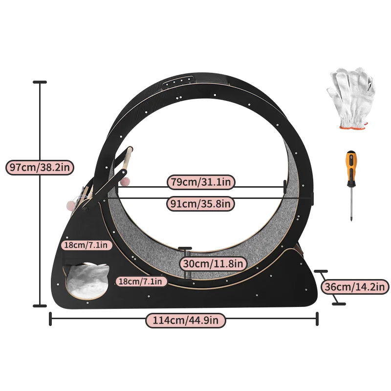 Wooden Cat Tunnel – Modern Design, Eco-Friendly Materials