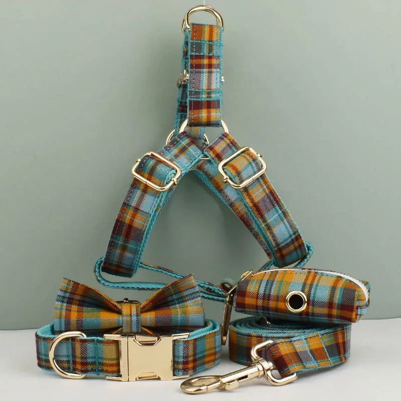 Dog Accessories Set – Collar, Harness and Leash with Personalisation