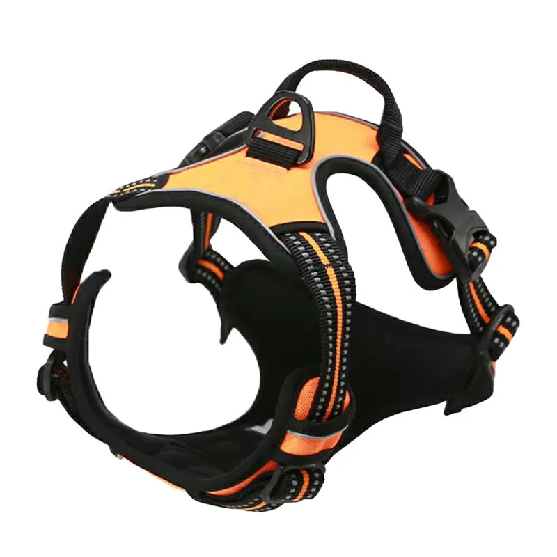 Adjustable Dog Harness - No-Pull with Reflectors and Handles, Comfortable and Safe