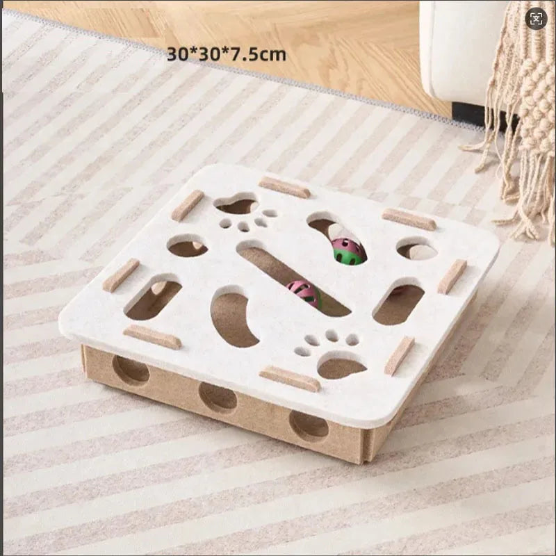 Sisal Cat Scratcher - Interactive Toy and Scratching Post for Domestic Cats