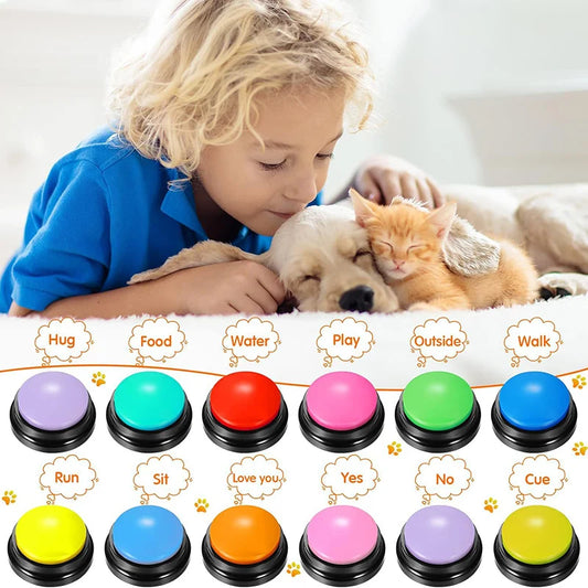 Dog and Cat Training Button - 30s Recordable Voice Communicator