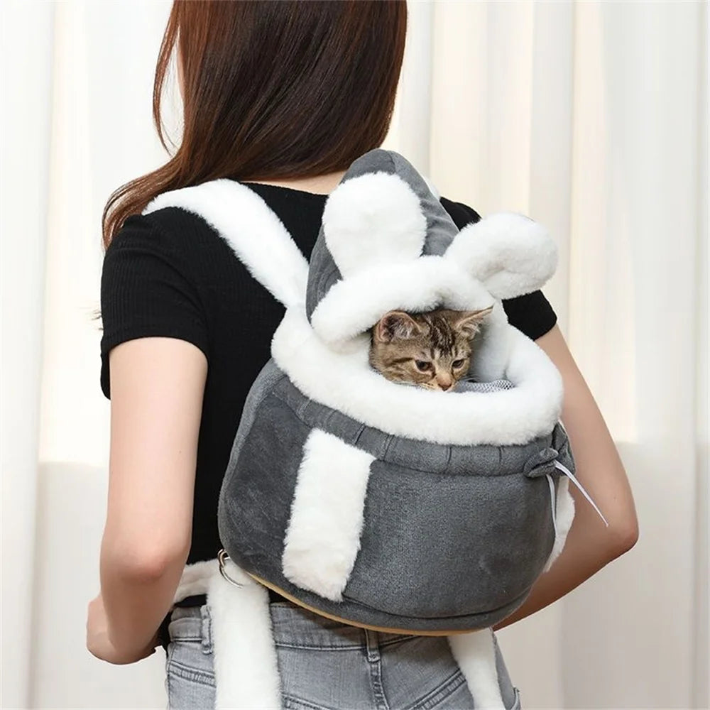 Dog and Cat Transport Backpack - Warm Winter Carrier for Small Breeds