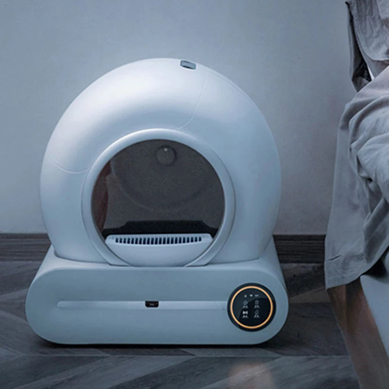 Automatic Cat Litter Box with Self-Cleaning, Closed Smart Pet Toilet - Booteely 65L