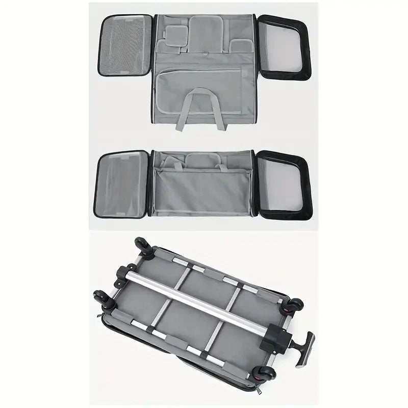 Large Pet Transport Case - Foldable Wheeled Bag for Dogs and Cats