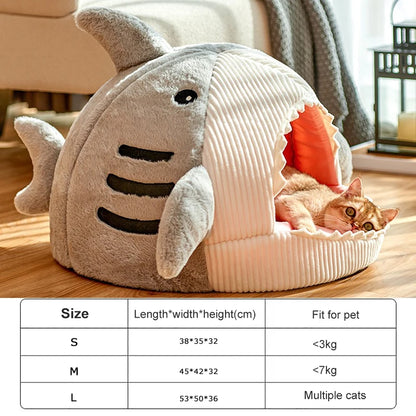 Closed Cat Bed - Warm House with Pillow and Mat