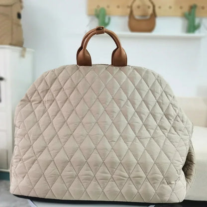 Luxury Dog and Cat Carrier Bag – Fashionable 2-in-1 Handbag and Car Seat