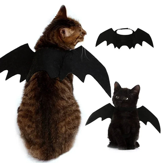 Halloween Costume for Dogs and Cats – Bat Wings with Suspenders 