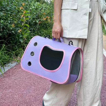 Cat and Dog Carrier Bag – Breathable Shoulder Bag with Zipper (up to 7 kg)