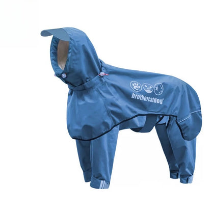 Dog Raincoat - Waterproof, Detachable with Reflective Elements