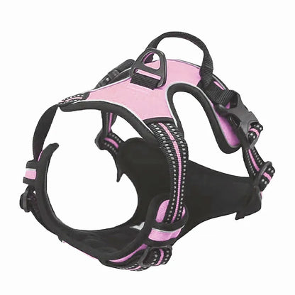 Adjustable Dog Harness - No-Pull with Reflectors and Handles, Comfortable and Safe