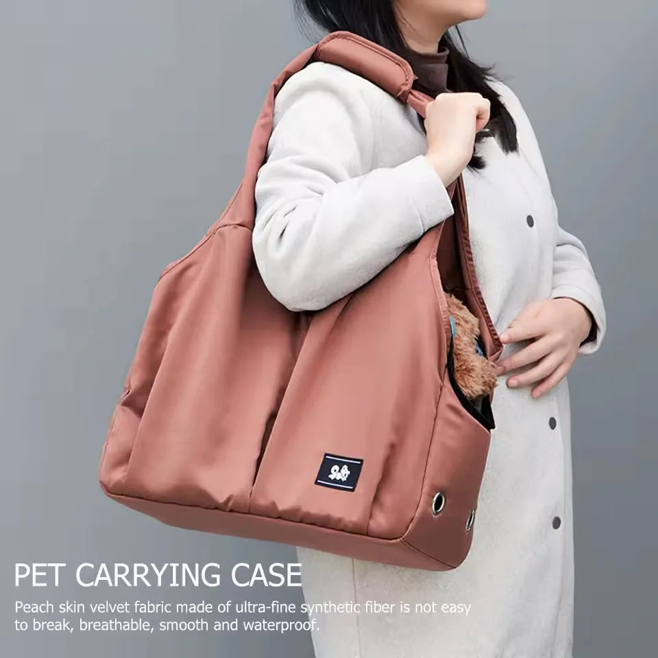 Stylish Breathable Cat and Dog Carrier Bag - Travel Shoulder Bag