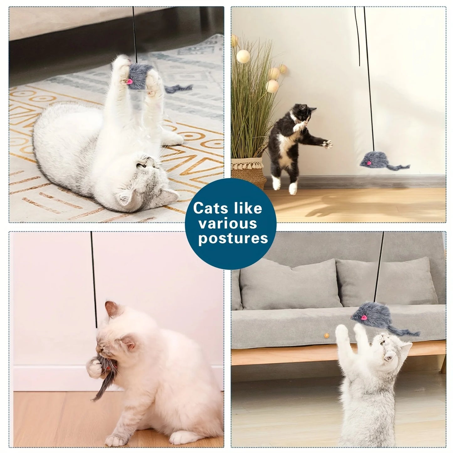 Hanging Cat Toy for Doors – Anti-Stress Interactive Toy