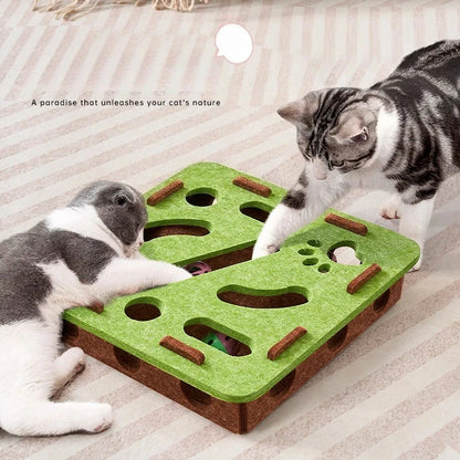 Sisal Cat Scratcher - Interactive Toy and Scratching Post for Domestic Cats