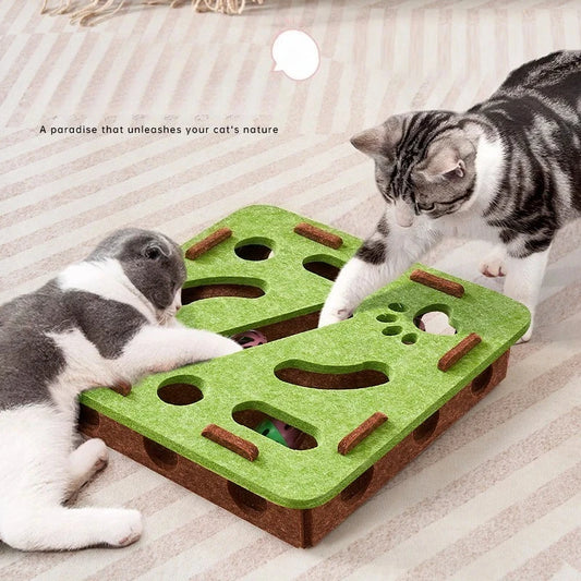 Sisal Cat Scratcher - Interactive Toy and Scratching Post for Domestic Cats