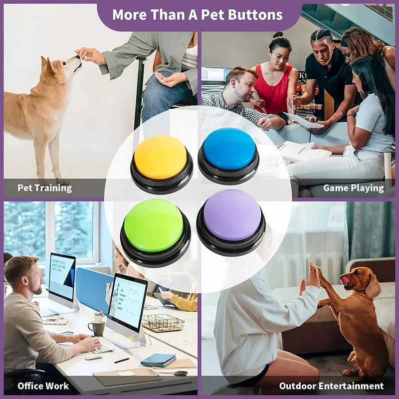 Dog and Cat Training Button - 30s Recordable Voice Communicator
