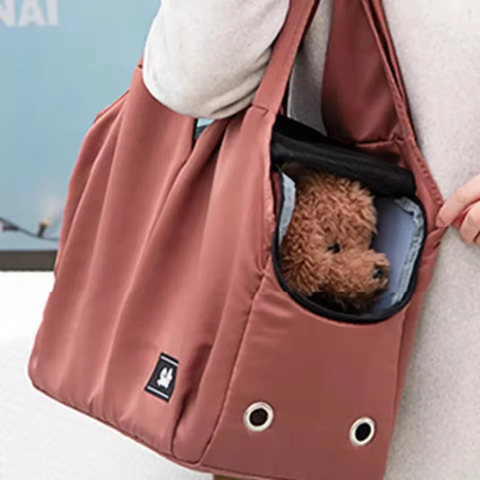 Stylish Breathable Cat and Dog Carrier Bag - Travel Shoulder Bag