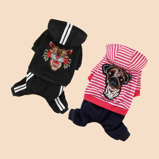 Dog Jumpsuit - Warm Tracksuit with Legs for Small Dogs and Cats 