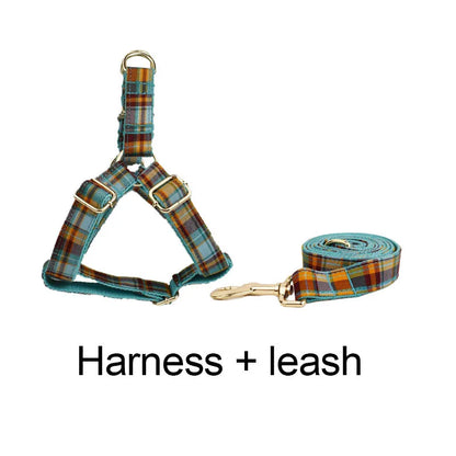 Dog Accessories Set – Collar, Harness and Leash with Personalisation 