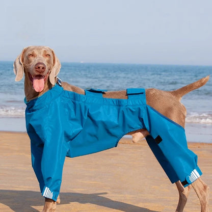 Dog Raincoat - Waterproof, Detachable with Reflective Elements