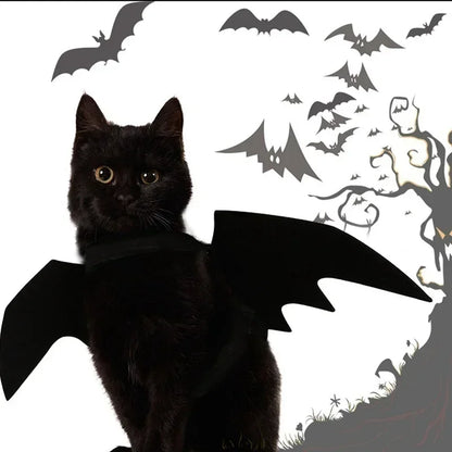 Halloween Costume for Dogs and Cats – Bat Wings with Suspenders 