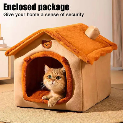 Dog and Cat Bed - Warm, Thick and Extendable, Year-Round