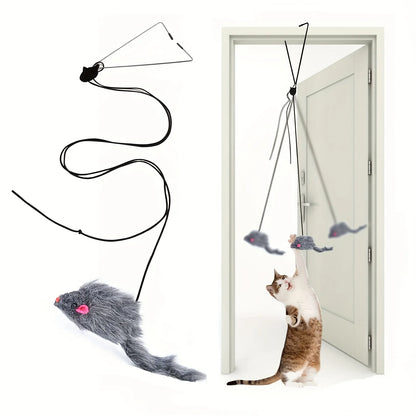 Hanging Cat Toy for Doors – Anti-Stress Interactive Toy