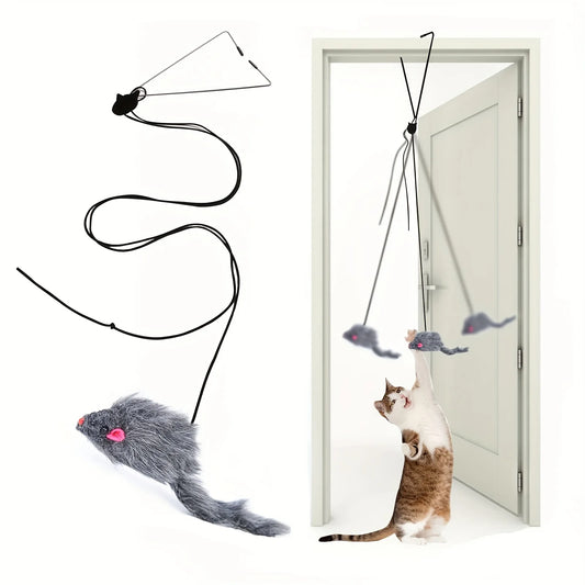 Hanging Cat Toy for Doors – Anti-Stress Interactive Toy
