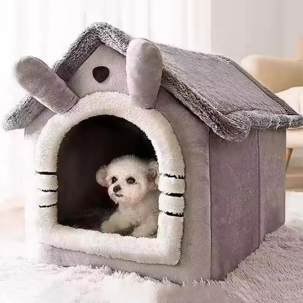 Dog and Cat Bed - Warm, Thick and Extendable, Year-Round