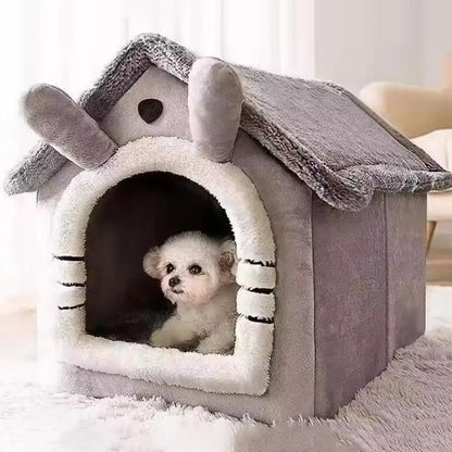 Dog and Cat Bed - Warm, Thick and Extendable, Year-Round