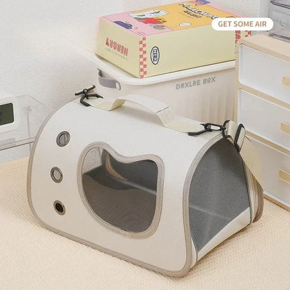 Cat and Dog Carrier Bag – Breathable Shoulder Bag with Zipper (up to 7 kg)