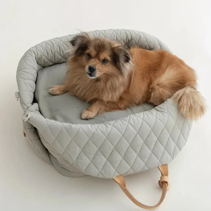 Luxury Dog and Cat Carrier Bag – Fashionable 2-in-1 Handbag and Car Seat