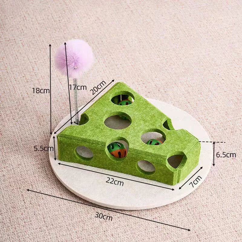 Sisal Cat Scratcher - Interactive Toy and Scratching Post for Domestic Cats