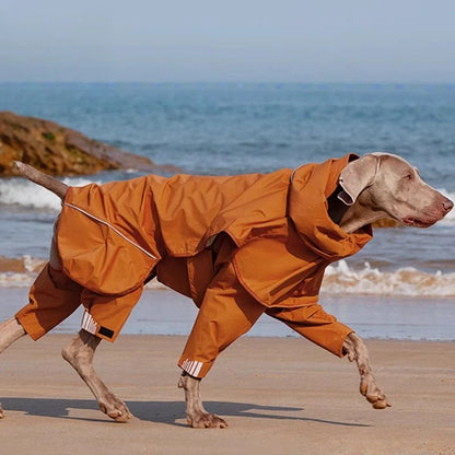 Dog Raincoat - Waterproof, Detachable with Reflective Elements