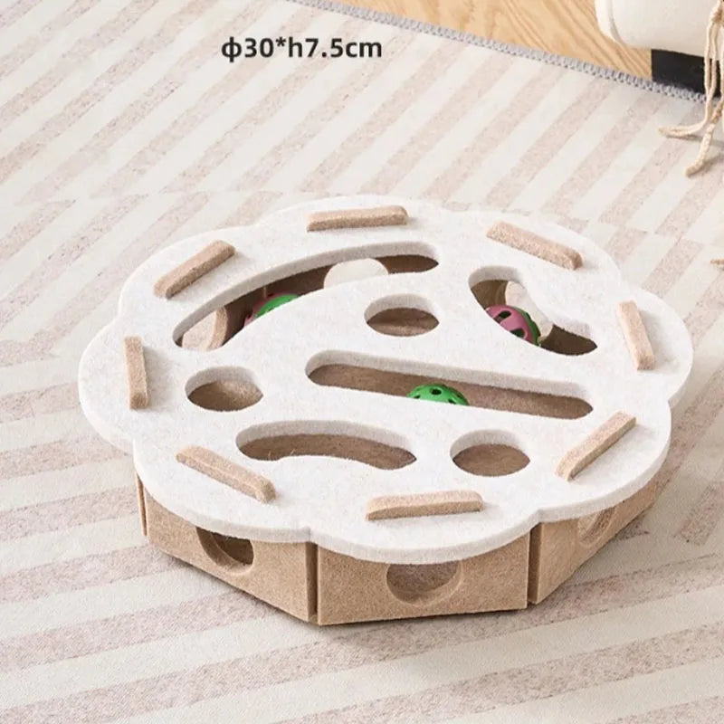 Sisal Cat Scratcher - Interactive Toy and Scratching Post for Domestic Cats