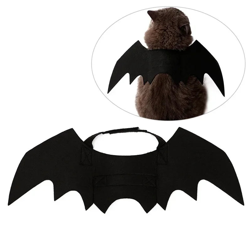 Halloween Costume for Dogs and Cats – Bat Wings with Suspenders 