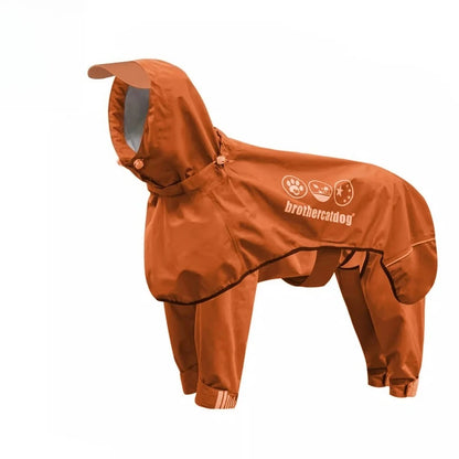 Dog Raincoat - Waterproof, Detachable with Reflective Elements