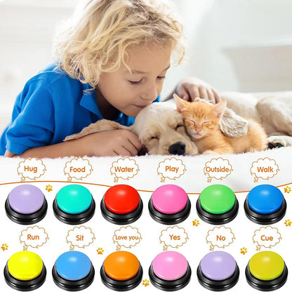 Dog and Cat Training Button - 30s Recordable Voice Communicator