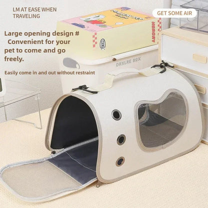 Cat and Dog Carrier Bag – Breathable Shoulder Bag with Zipper (up to 7 kg)