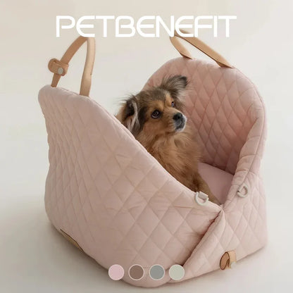 Luxury Dog and Cat Carrier Bag – Fashionable 2-in-1 Handbag and Car Seat