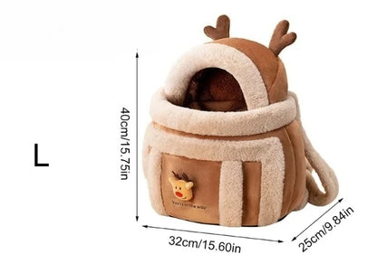 Winter Cat and Dog Carrier Backpack – Luxurious, Furry and Warm