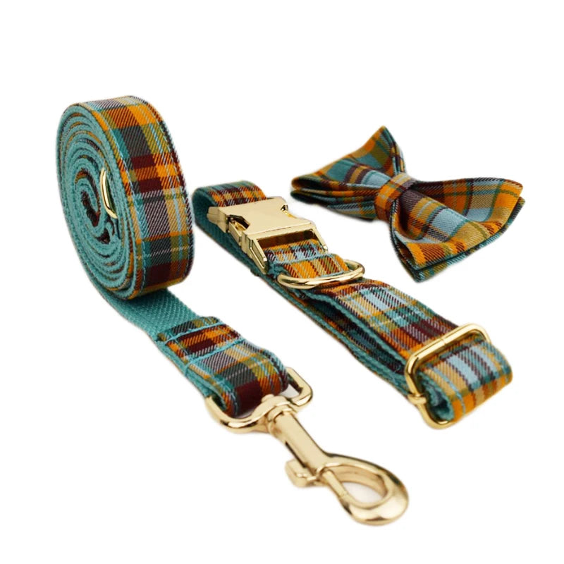 Dog Accessories Set – Collar, Harness and Leash with Personalisation 