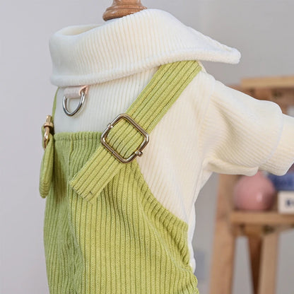 Dog Clothes – Autumn Jumpsuit with Cardigan and Pants for Small Breeds