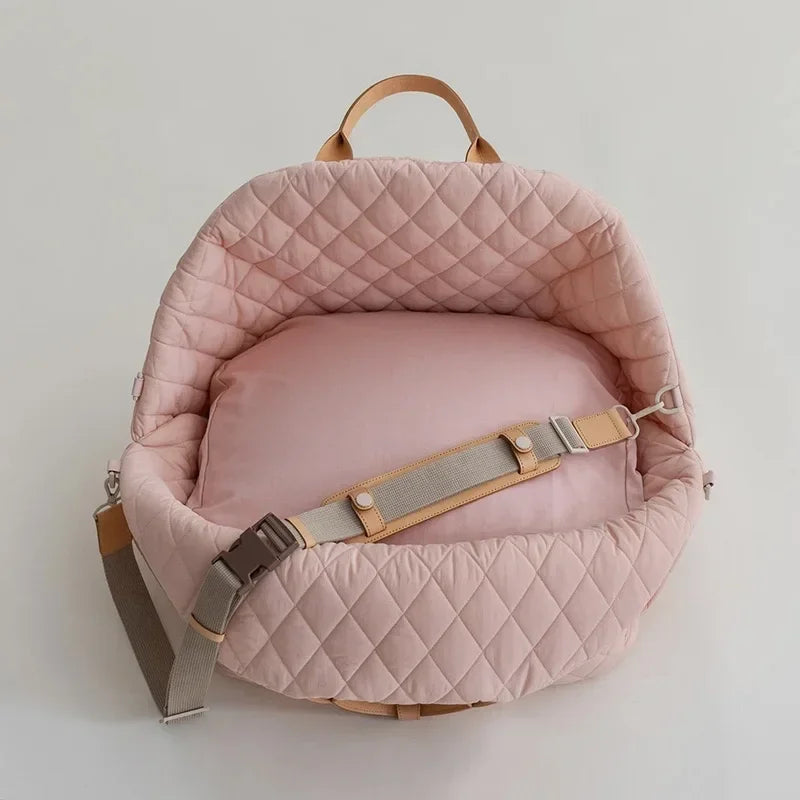 Luxury Dog and Cat Carrier Bag – Fashionable 2-in-1 Handbag and Car Seat
