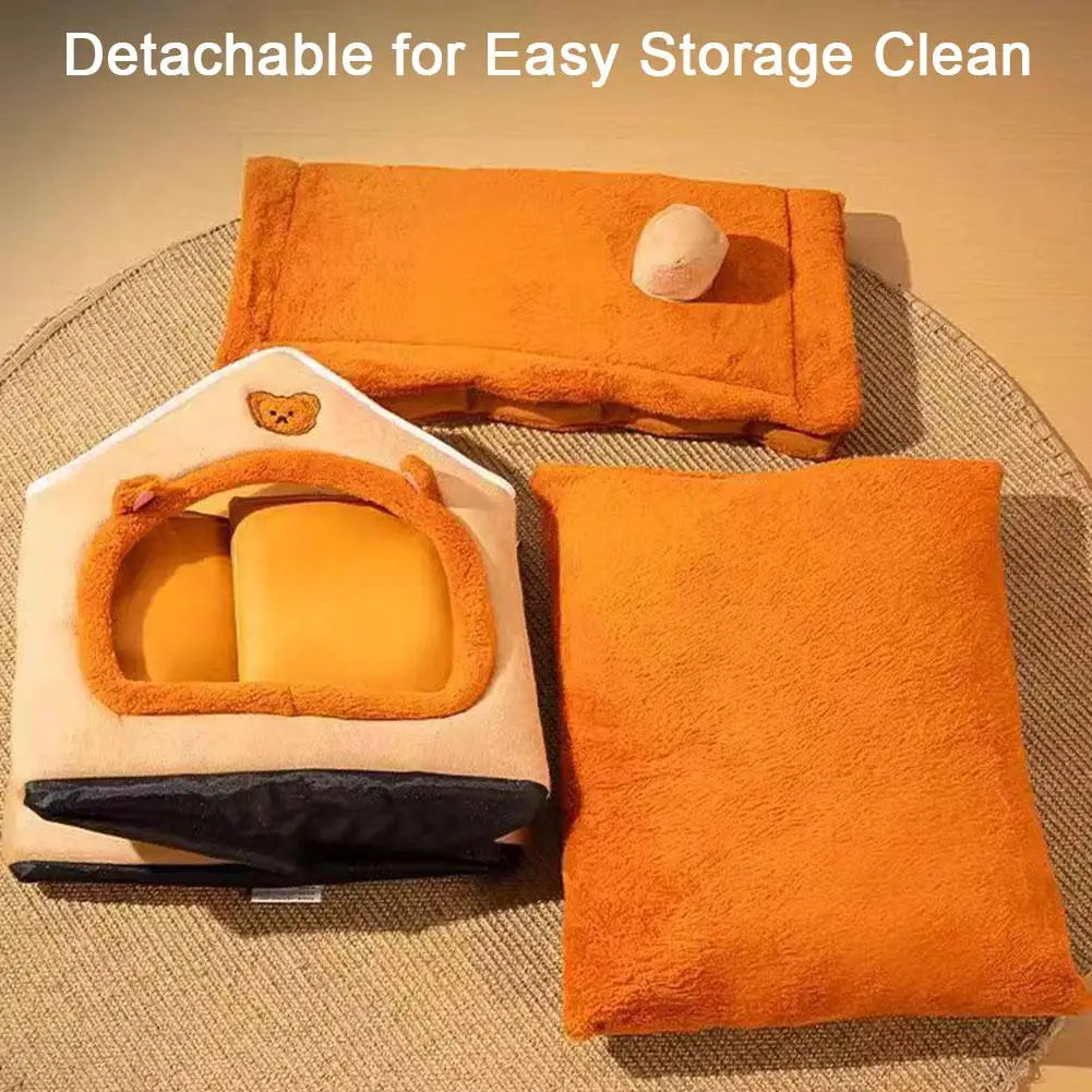 Dog and Cat Bed - Warm, Thick and Extendable, Year-Round