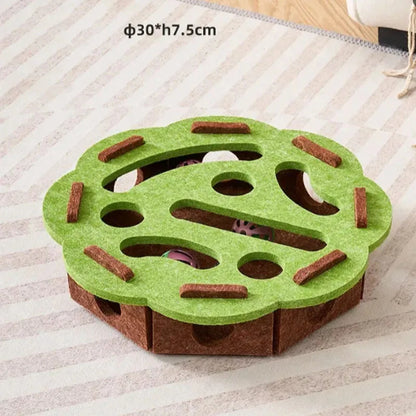 Sisal Cat Scratcher - Interactive Toy and Scratching Post for Domestic Cats