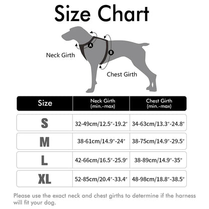 Adjustable Dog Harness - No-Pull with Reflectors and Handles, Comfortable and Safe
