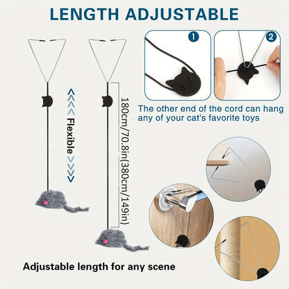 Hanging Cat Toy for Doors – Anti-Stress Interactive Toy