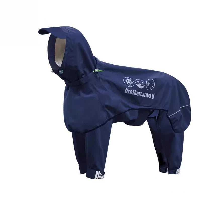 Dog Raincoat - Waterproof, Detachable with Reflective Elements