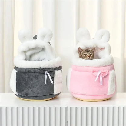 Dog and Cat Transport Backpack - Warm Winter Carrier for Small Breeds