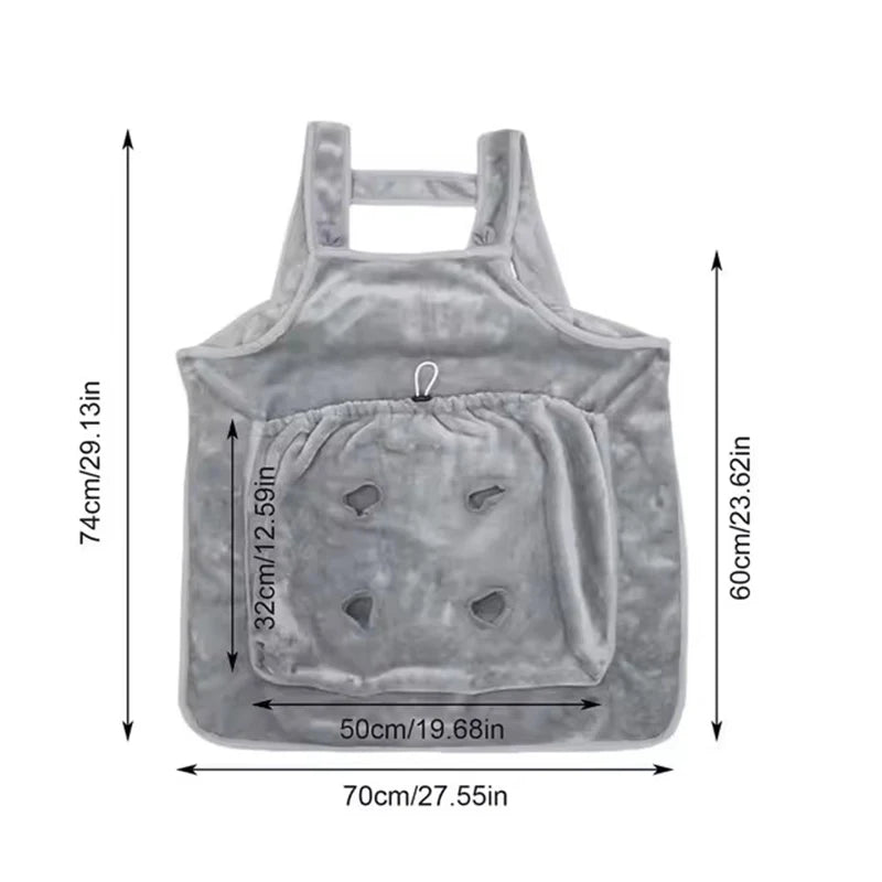Pet Carrying Vest - Transport with Pocket for Cats and Dogs